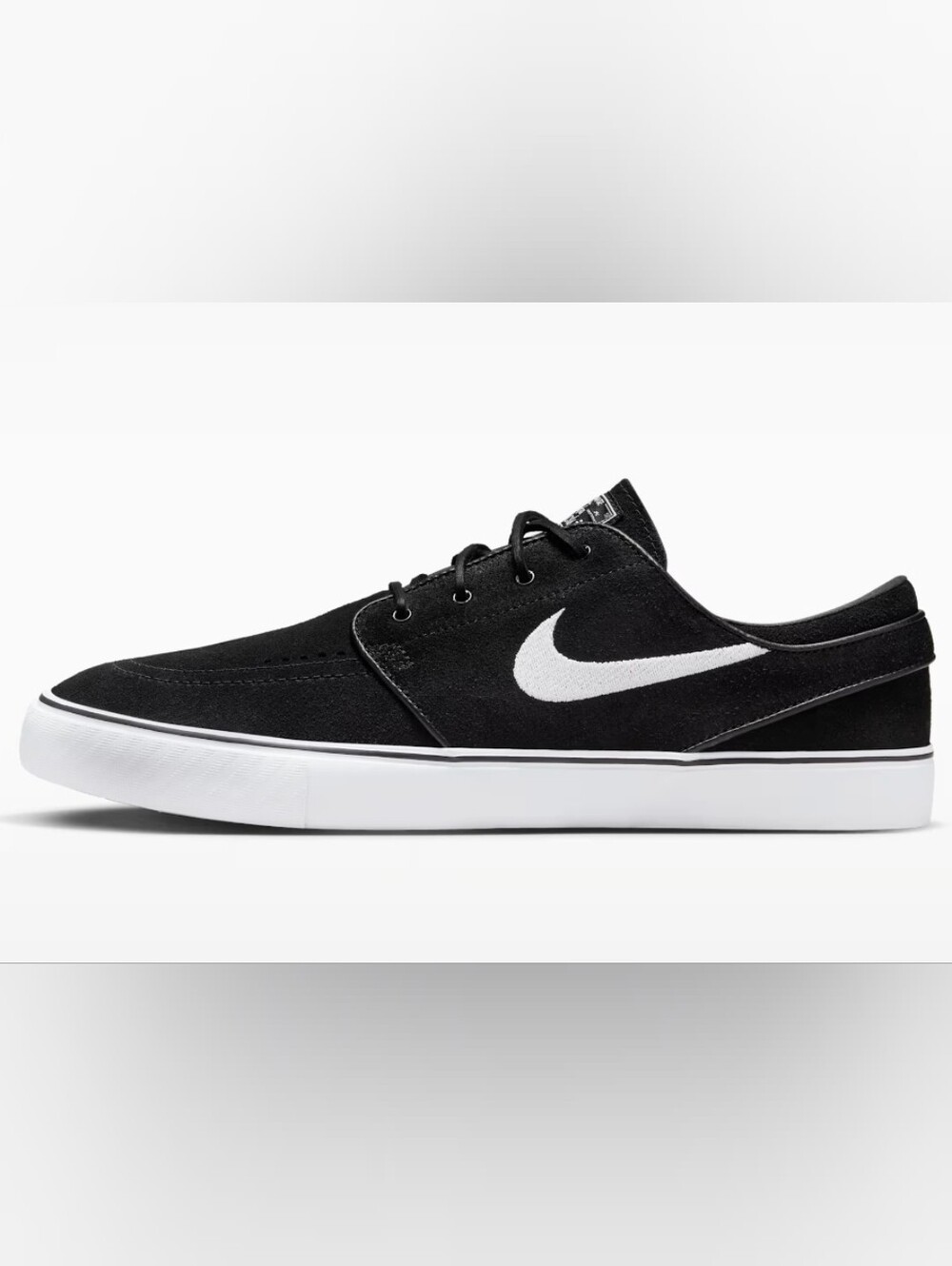 Nike Men’s Black Suede Sneaker with White Swoosh